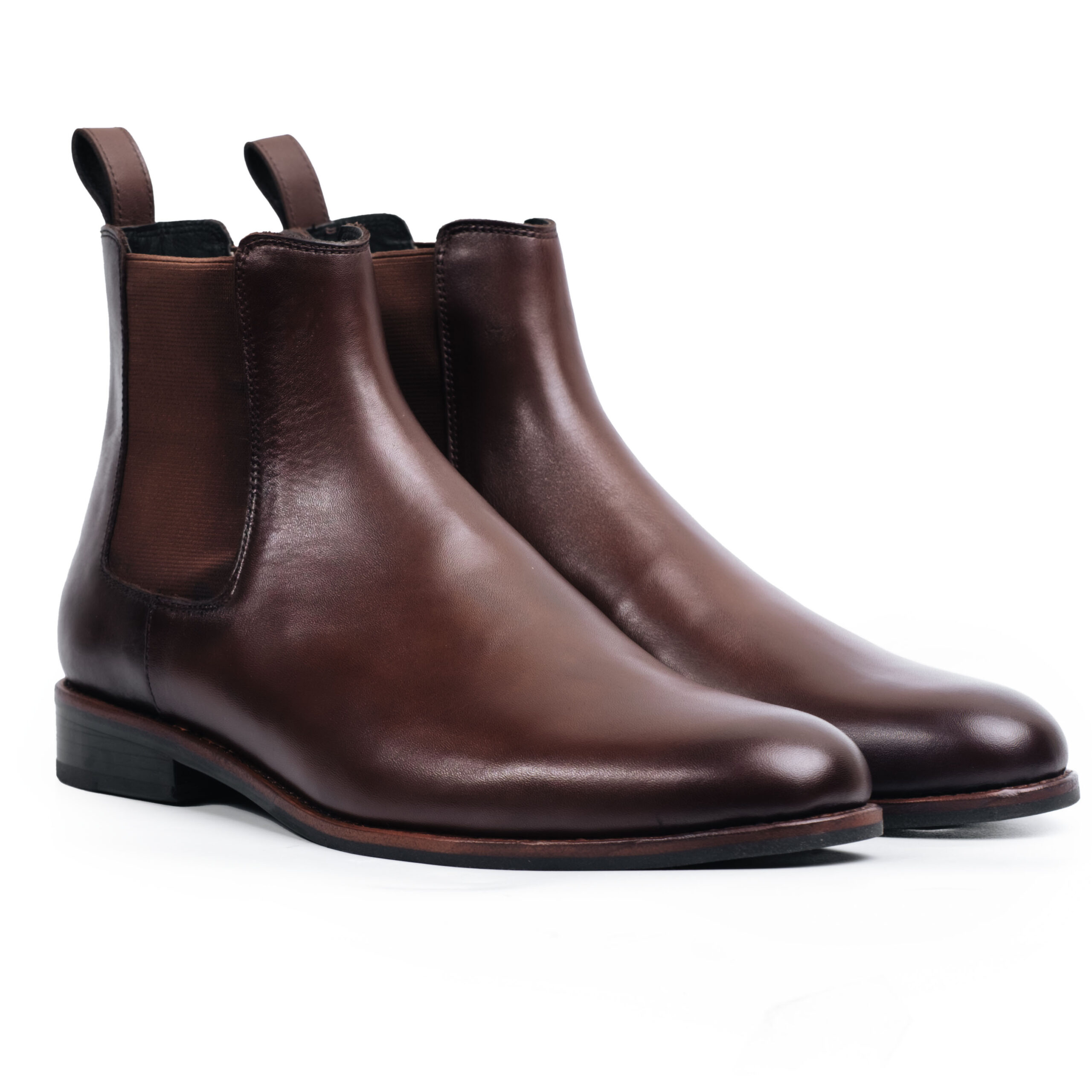 Classy Chelsea Boots, Black, Cow Leather - Image 2