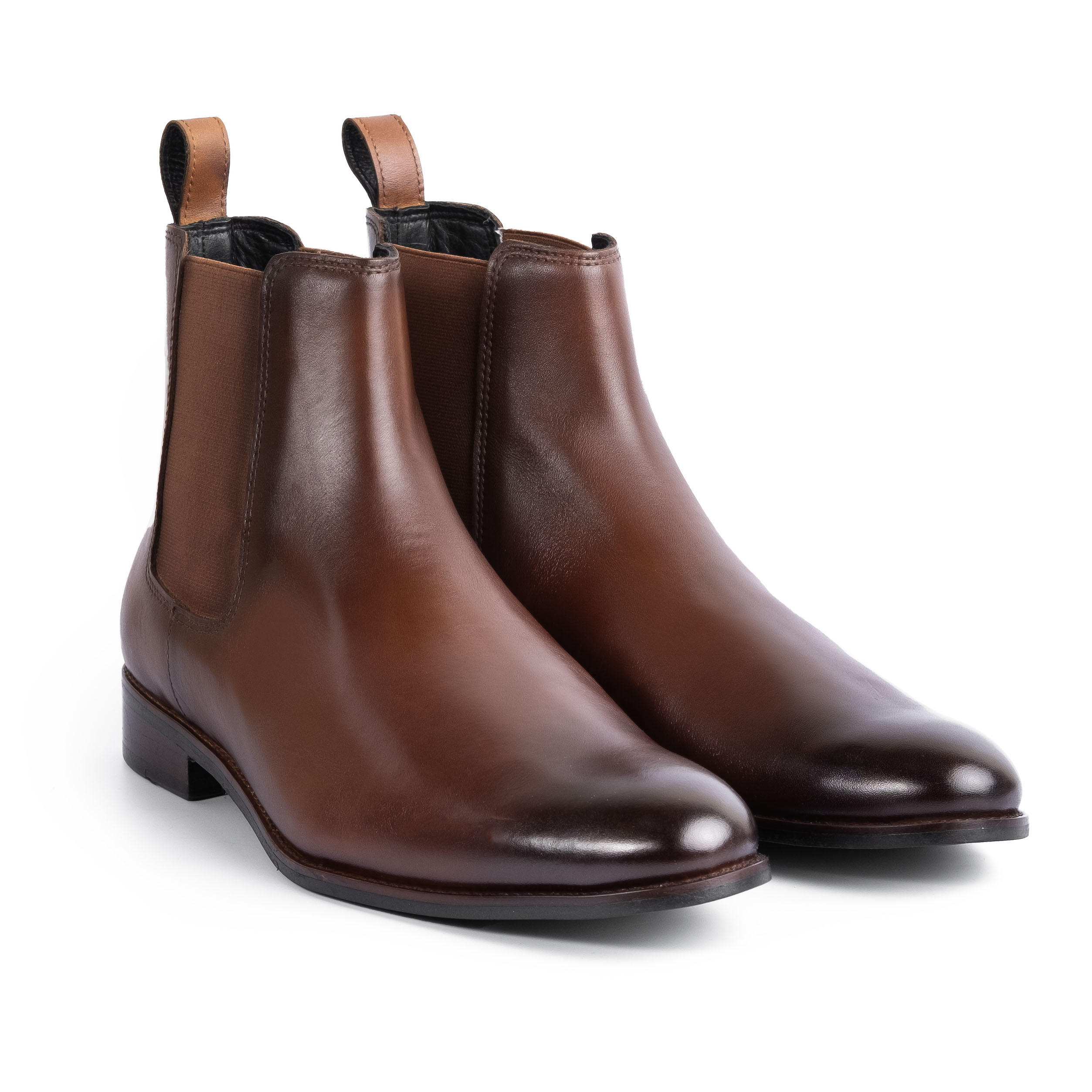 Classy Chelsea Boots, Black, Cow Leather - Image 3