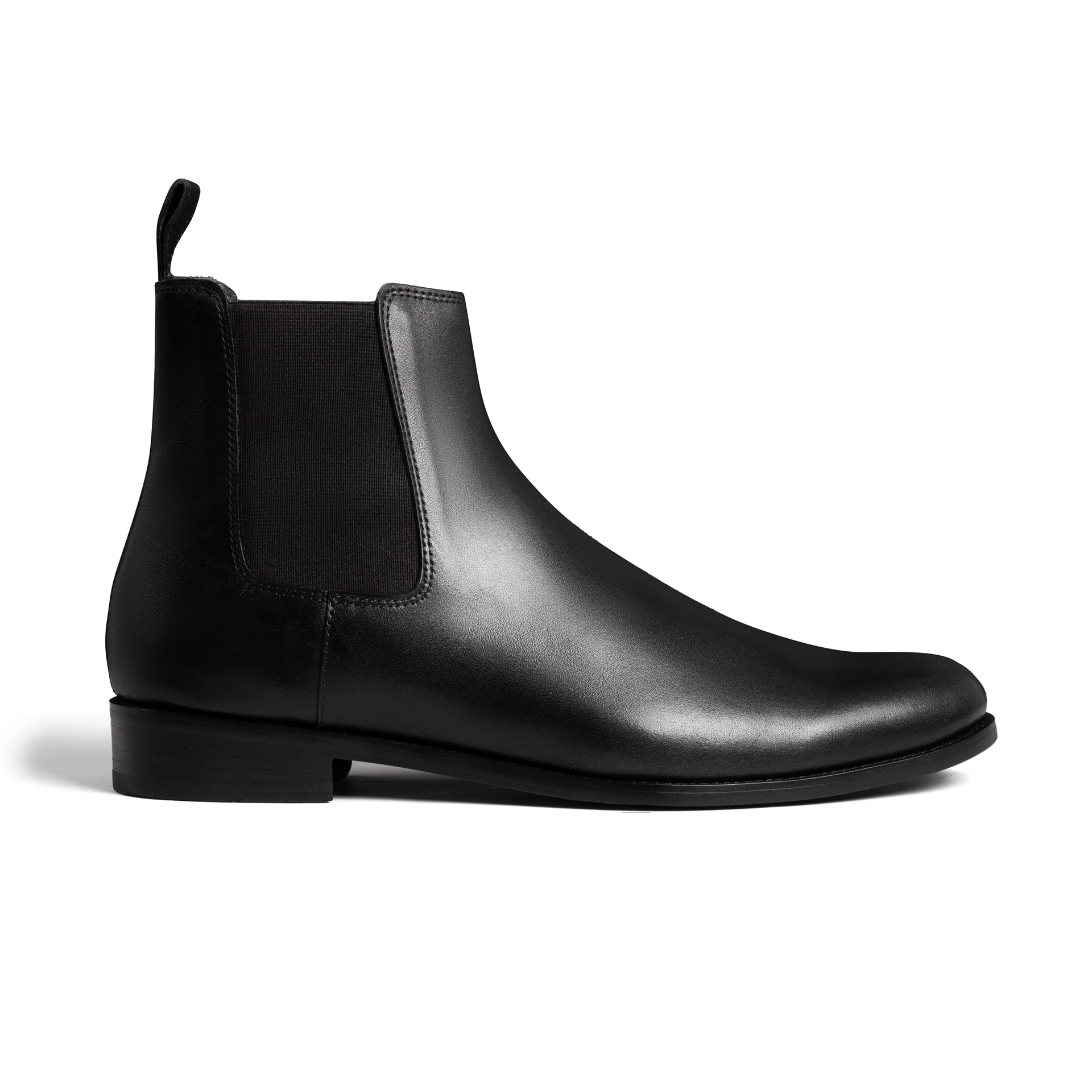 Classy Chelsea Boots, Black, Cow Leather - Image 4