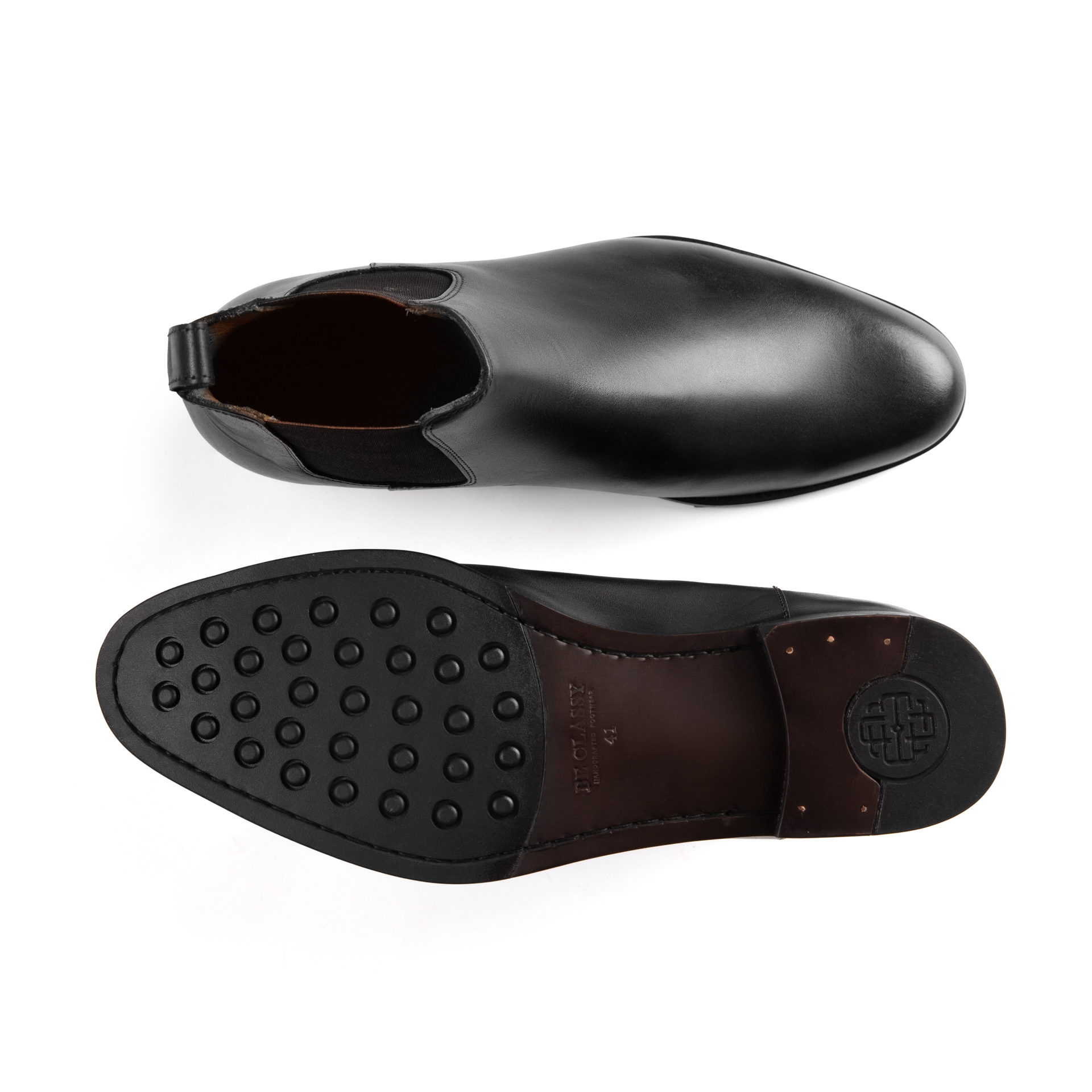 Classy Chelsea Boots, Black, Cow Leather - Image 6