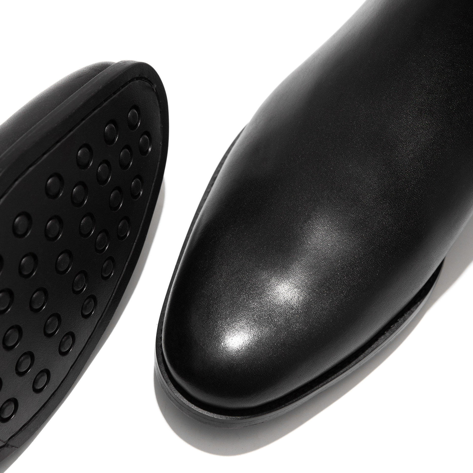 Classy Chelsea Boots, Black, Cow Leather - Image 7