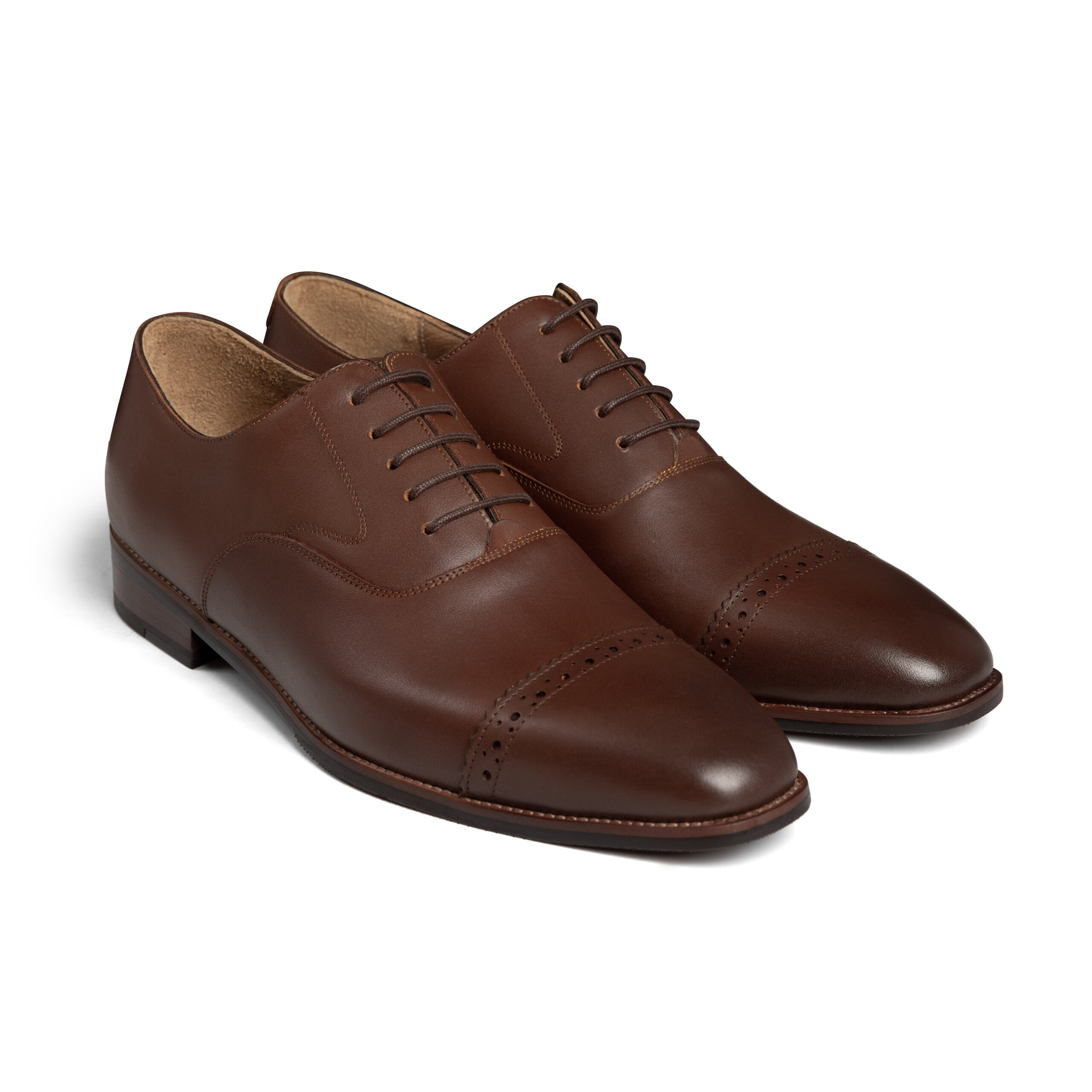 Captoe Oxford, Black, Leather - Image 2