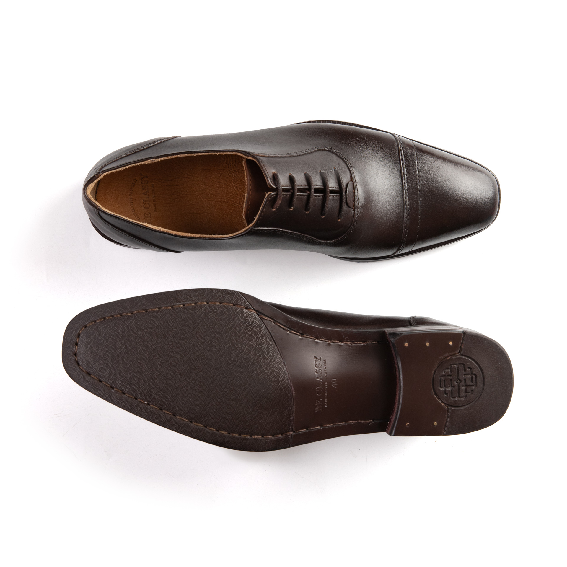 Classic Oxford, Black, Cow Leather - Image 12