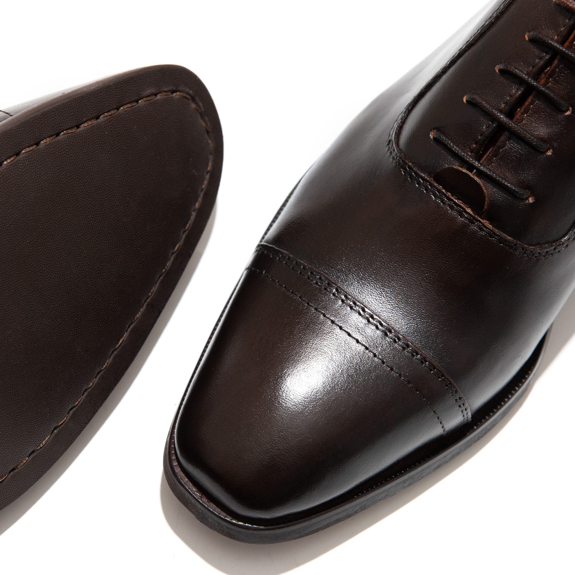 Classic Oxford, Black, Cow Leather - Image 5