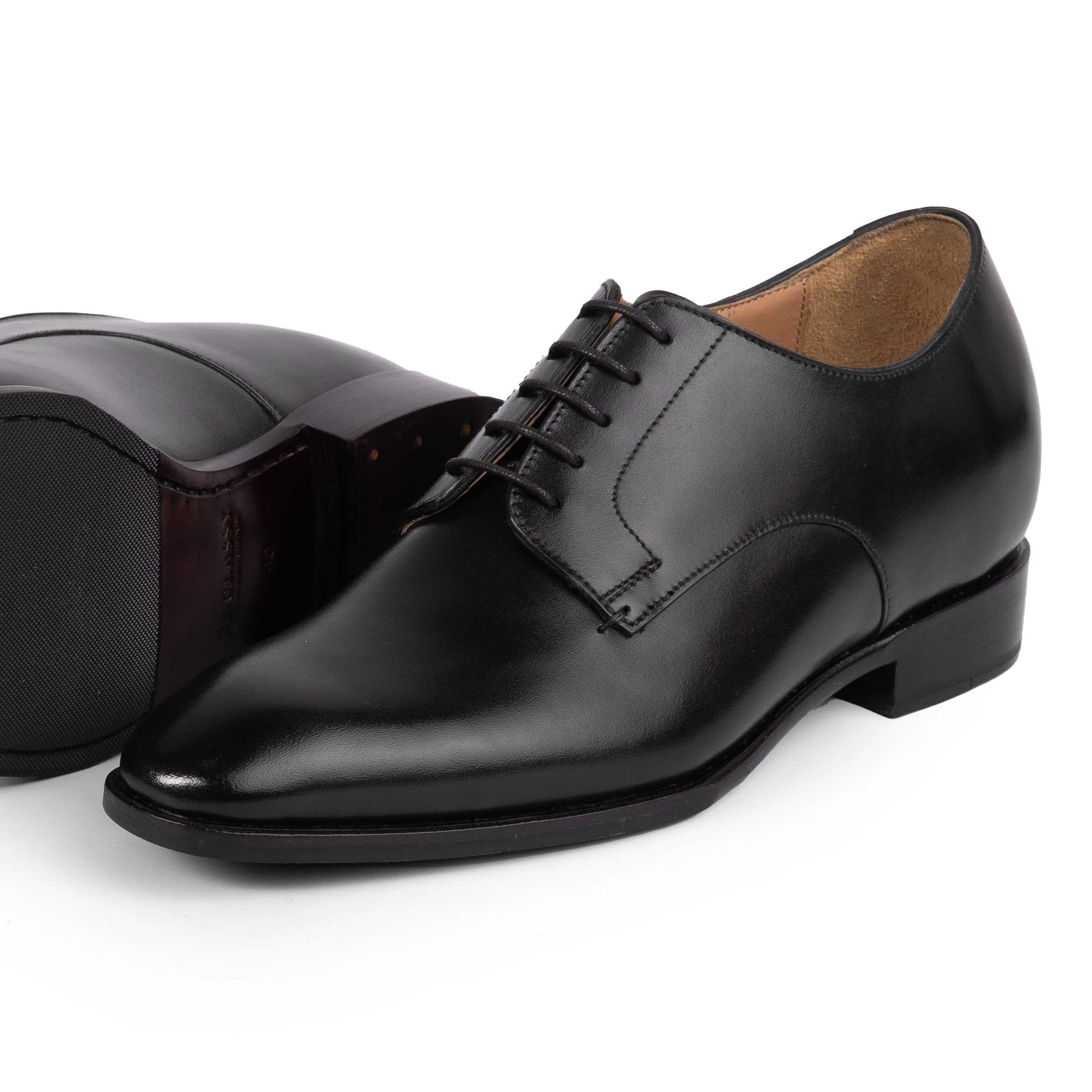 The Don Plain Toe Derby, Black, Leather - Image 2
