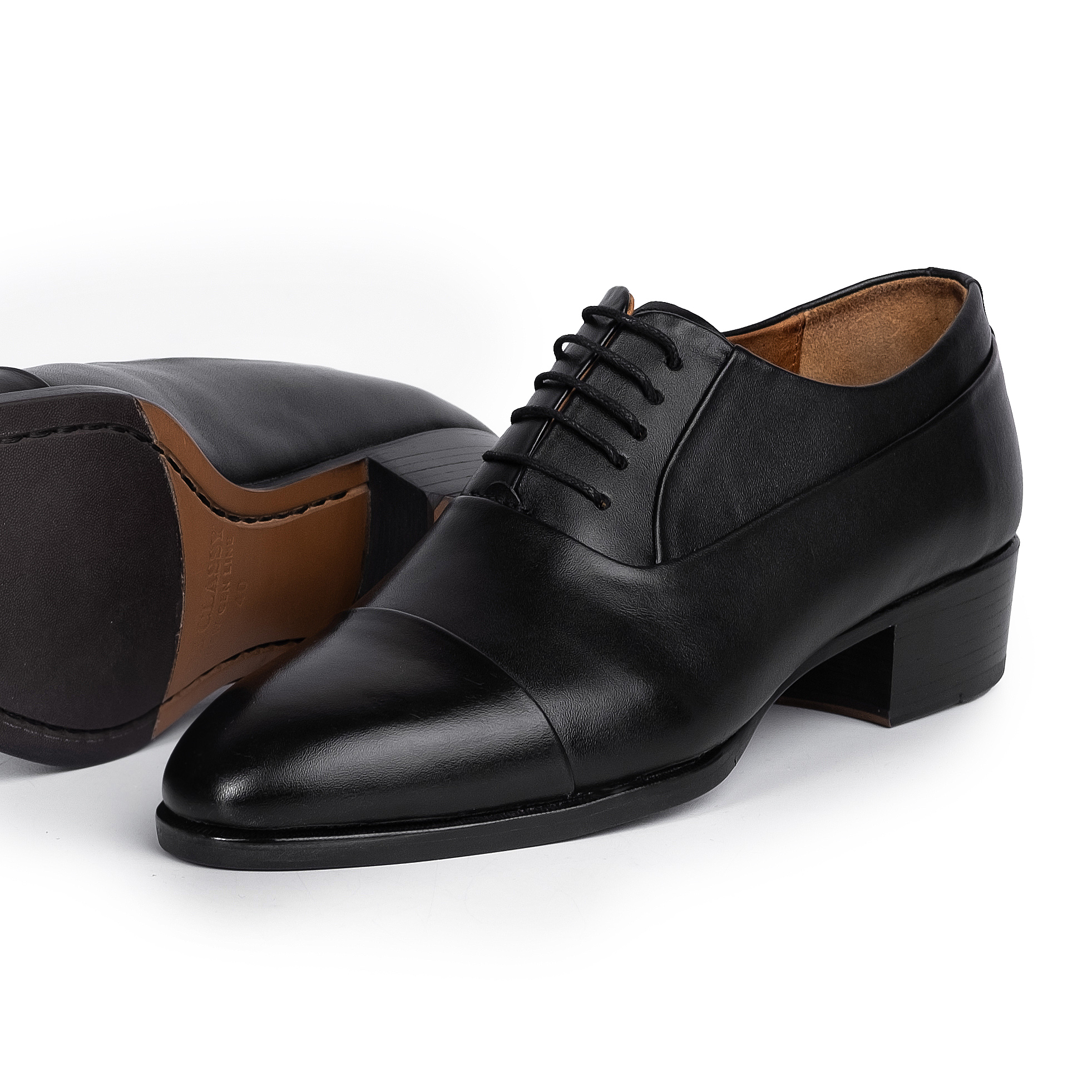 The Don Classic Oxford, Black, Italian Leather - Image 3